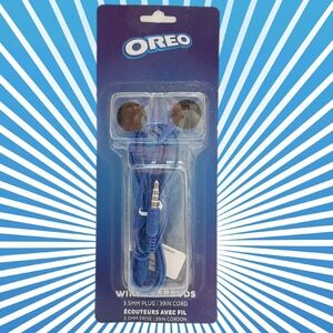 🍒 OREO Wired Earbuds In Ear Headphones Novelty Snack Food Theme 3.5mm Plug